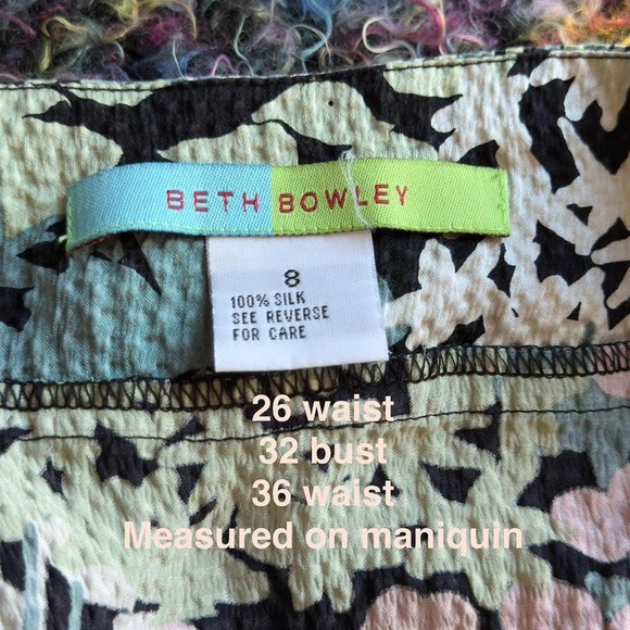 Y2K 100% Silk Floral Slip Dress - Picture 5 of 5